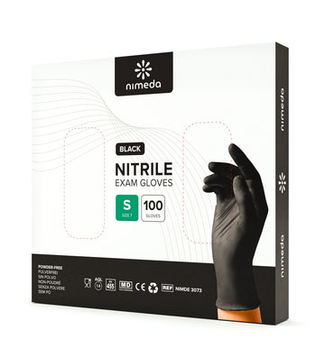 Nimeda® Nitrile Gloves – Black