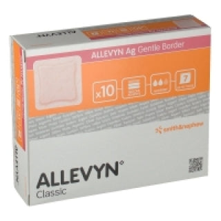 ALLEVYN® Ag Gentle Border 7,5x7,5cm steril
