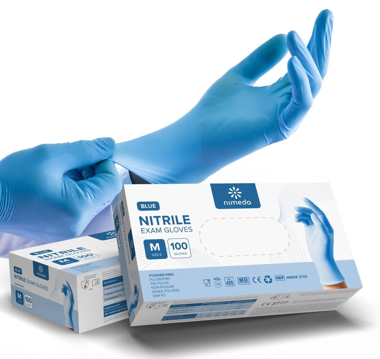 Nimeda® Nitrilhandschuhe – Blau